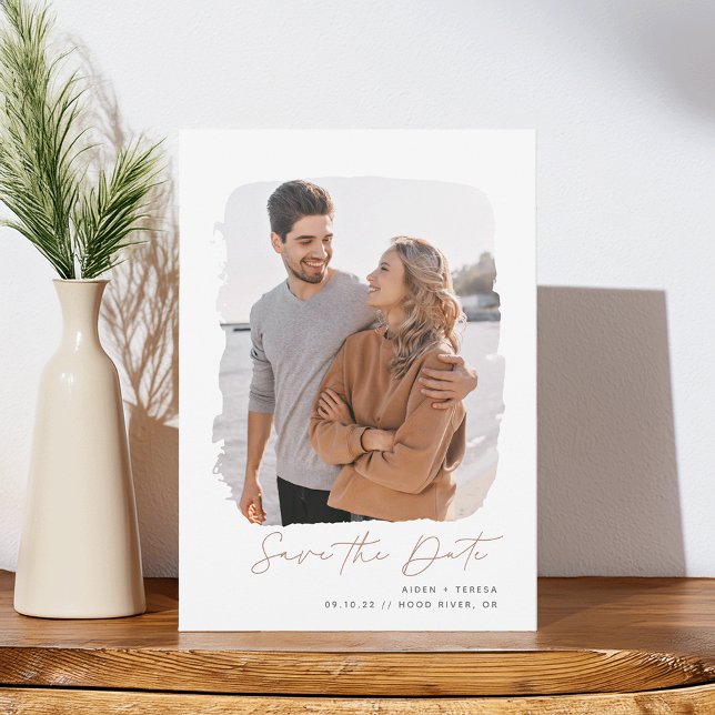 Reserve A Data Contorno Brutado | Foto vertical (Criador carregado)