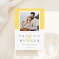 Cor Bloco Amarelo Moderno Foto Casamento