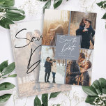 Reserve A Data Cor de imagem moderna Azul empoeirado<br><div class="desc">Experimente a combinação perfeita de tradição e modernidade com os nossos cartões "Modern Photo Save The Date". Criados com uma letra elegante, estas cartas servem como um guardião do eterno, anunciando seu dia especial em um estilo clássico, mas contemporâneo. A combinação única de suas fotos personalizadas e nosso texto intricadamente...</div>
