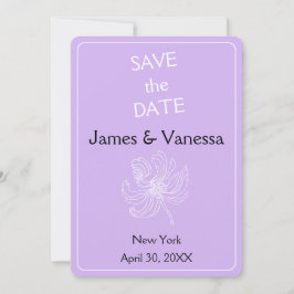 Reserve A Data Cor púrpura clara e leigos brancos.