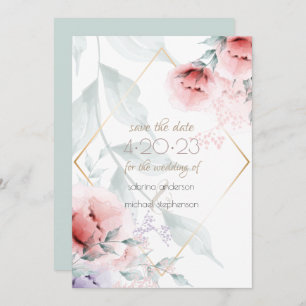 Reserve a Data   Coral/Lilac Aquarelle Peony