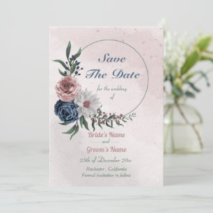 Reserve A Data coroa azul-rosa e coroa floral branca
