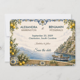Reserve A Data Costa Amalfitana | Azulejo Italiano de Casamento n