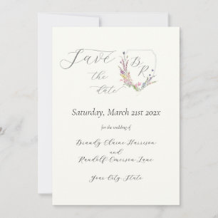 Reserve A Data Crest de flor selvagem