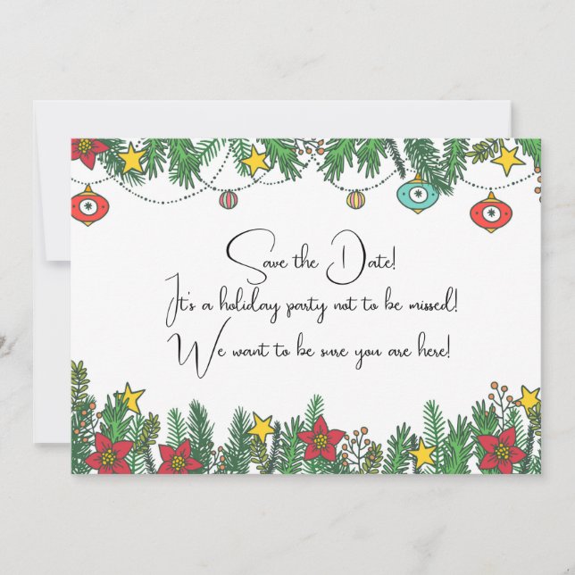 Reserve A Data Criando memórias ao redor da árvore (Frente)