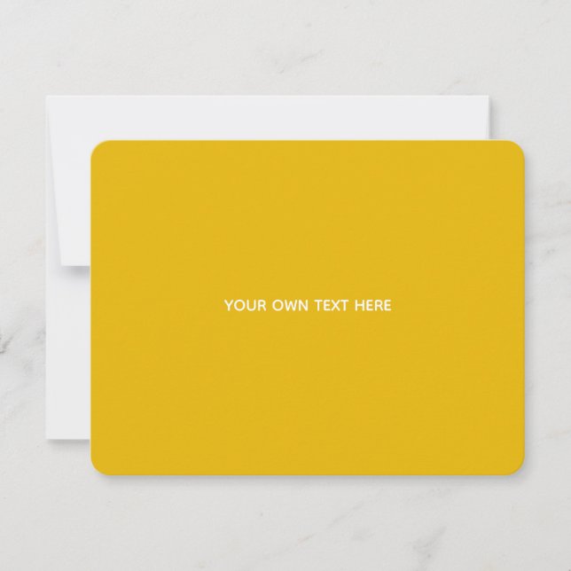 Reserve A Data Crie Seu Próprio Design Amarelo Personalizado (Frente)