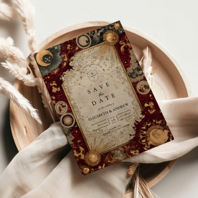 Reserve A Data Crimson Celestial Baroque Wedding (Criador carregado)