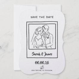 Reserve A Data Customizable Save the Date  Bride groom