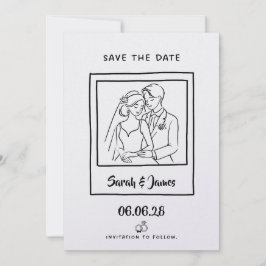 Reserve A Data Customizable Save the Date  Bride groom