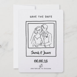 Reserve A Data Customizable Save the Date  Bride groom