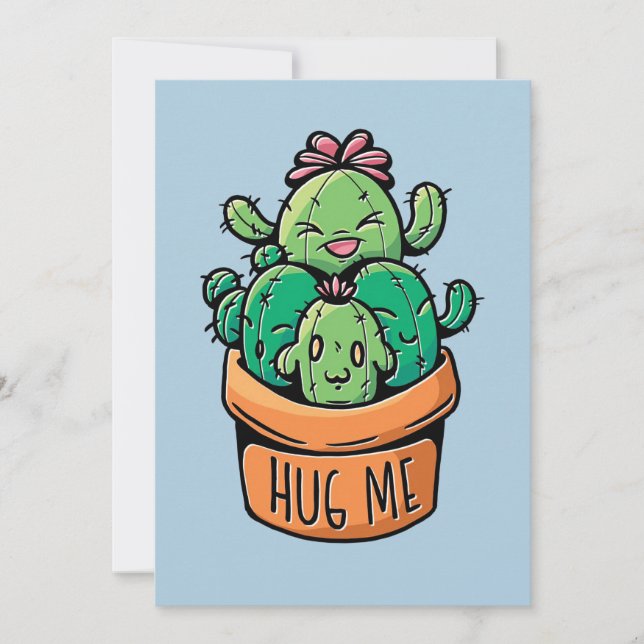 Reserve A Data Cute Cactos Me Abrindo (Frente)