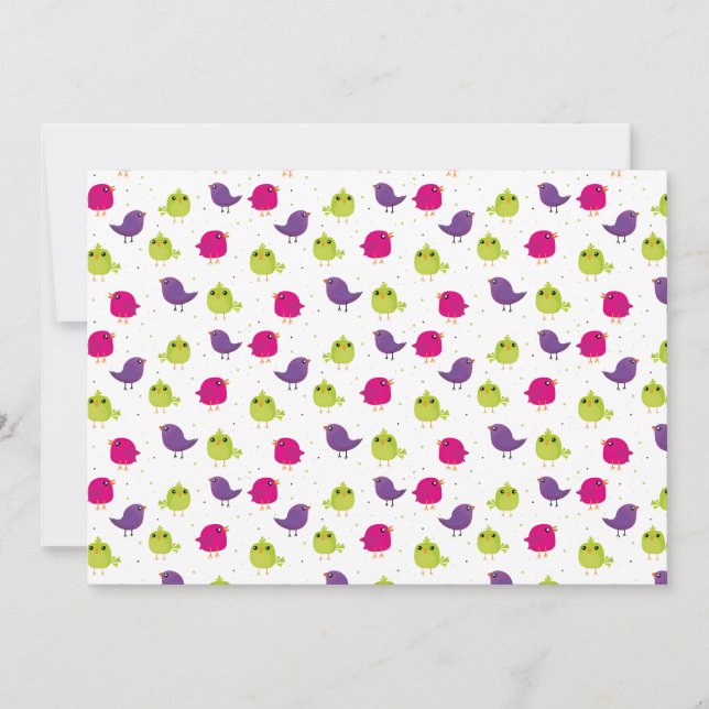 Reserve A Data Cute colorful birds   (Frente)