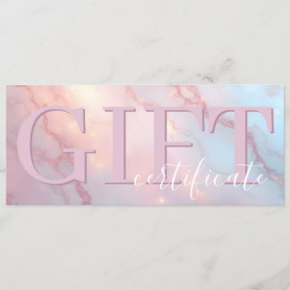 Reserve A Data Cute Pink Blush Soft Elegant Gift Certificate