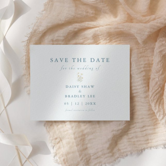 Reserve A Data Daisy Modern Watercolor de Script Elegante (Criador carregado)