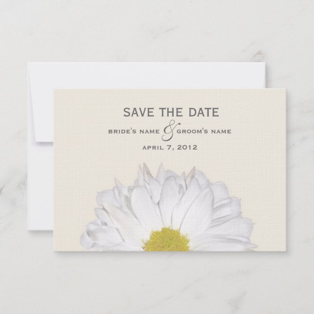 Reserve A Data Daisy Wedding Salvar Data (Frente)
