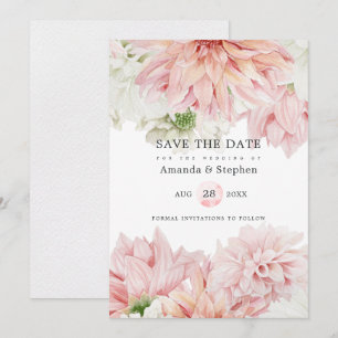 Reserve A Data Dálias Rosadas Casamento Floral