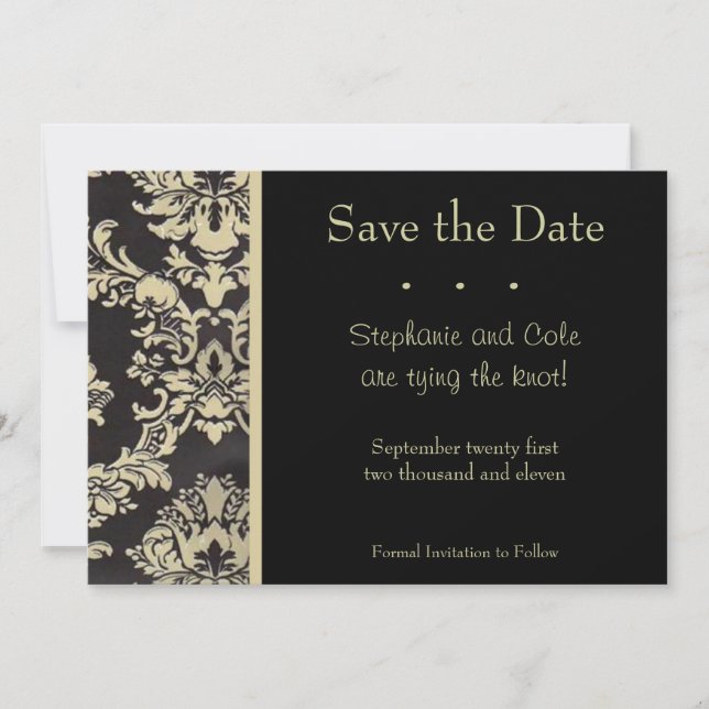 Reserve A Data Damask Black and Tan (Frente)
