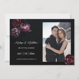 Reserve A Data Dark Romantic Black Wedding