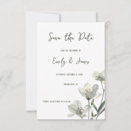 Reserve A Data Dark Sage Green Botanical Wedding