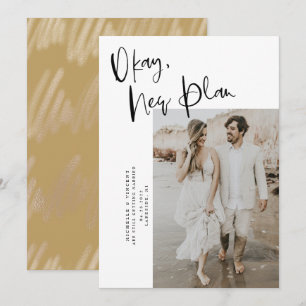 Reserve A Data Data de Alteração do Novo Plano Moderno Casamento 