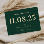 Reserve A Data Data De Casamento Chic Mínima Não Foto Salvar A Da<br><div class="desc">Personalize este casamento mínimo de design de chic,  salve a data com todos os seus detalhes.</div>