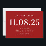 Reserve A Data Data De Casamento Chic Mínima Não Foto Salvar A Da<br><div class="desc">Personalize este casamento mínimo de design de chic,  salve a data com todos os seus detalhes.</div>