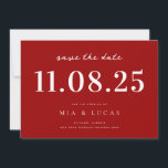 Reserve A Data Data De Casamento Chic Mínima Não Foto Salvar A Da<br><div class="desc">Personalize este casamento mínimo de design de chic,  salve a data com todos os seus detalhes.</div>