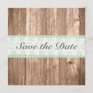 Reserve A Data Data De Guardar A Mint Rustic Do chique