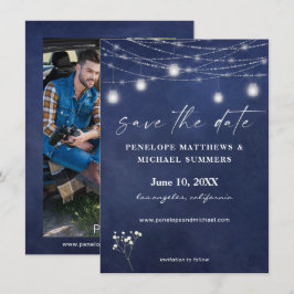 Reserve A Data Data de salvação da foto do quadro negro azul da r