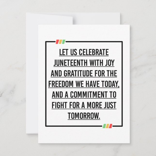 Reserve A Data Décima Sétima Citações, Liberdade da Afro-American (Frente)