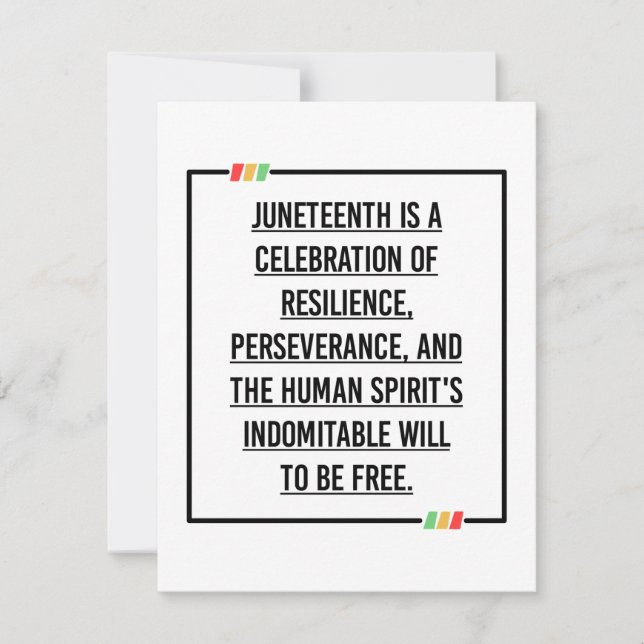 Reserve A Data Décima Sétima Citações, Liberdade da Afro-American (Frente)