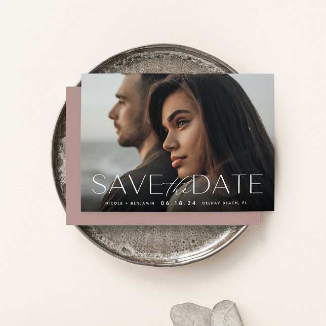 Reserve A Data Declaração Moderna | Foto horizontal (Criador carregado)