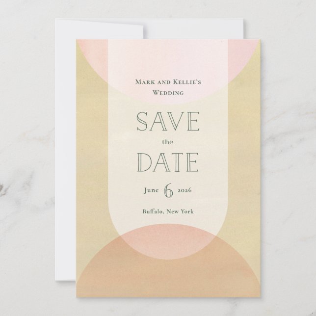Reserve A Data Deco-inspired Save the Date (Frente)