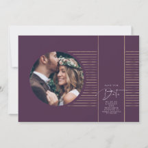 Delicado Mínimo Moderno Salve A Foto Da Data