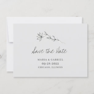 Reserve A Data Delicar Flor romântico. Casamento simples moderno