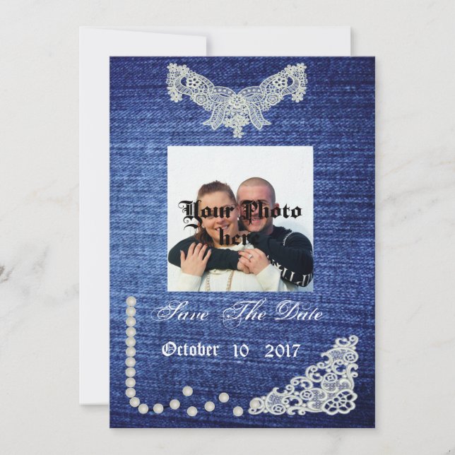 Reserve A Data Denim, Pearls & Lace Salvar Data (Frente)