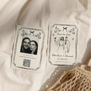 Reserve A Data Desenho à Mão Caprichoso e Rabiscado