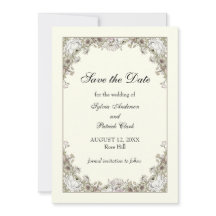 Desenho de flores marfim casamento romântico