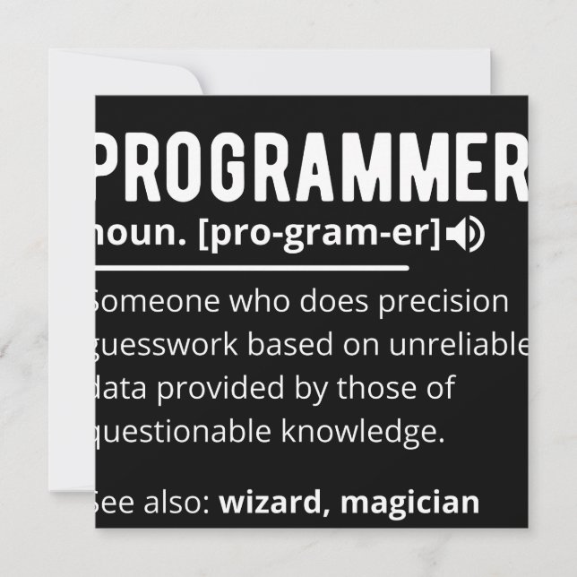 Reserve A Data Desenvolvedor de código do programador engraçado s (Frente)