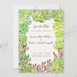 Reserve A Data Desert Theme Wedding - Save the Date Card