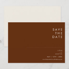 Reserve A Data Deserto Simples | Canela Escura Horizontal