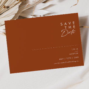 Reserve A Data Deserto Simples Terracotta Horizontal
