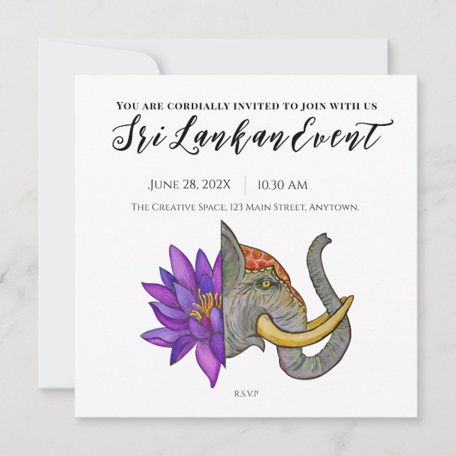 Reserve A Data Design artística do Sri Lanka (Frente)