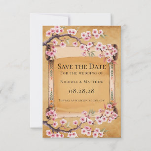 Reserve A Data Deslocamento do Casamento do Blossom de Cereja Jap