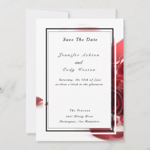 Reserve A Data Destaques Pretos Brancos Elegantes com Casamento d