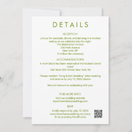 Reserve A Data Detalhes de Casamento Minimalista Moderno Enclosur