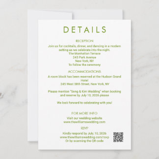 Reserve A Data Detalhes de Casamento Minimalista Moderno Enclosur