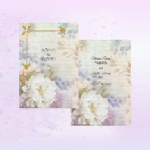 Dírios Brancos com Acentos Pastel Roxo e Azul