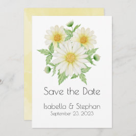 Reserve A Data Disias White Yellow Floral Typografia