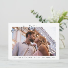 Reserve A Data Dois Casamento Elegante De Script Minimalista De 2